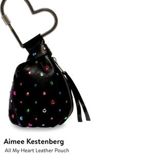 Aimee Kestenberg All my heart leather Pouch small handle purse clutch